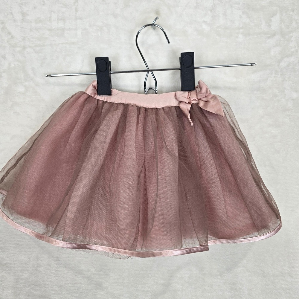 Janie and Jack size 6 - 12 months girls Pink Tulle Tutu Skirt Elastic waist